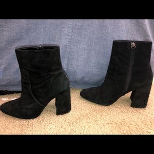 Black Steve Madden ankle boots